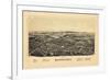 1890, Rhinebeck 1890 Bird's Eye View, New York, United States-null-Framed Giclee Print