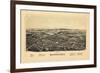 1890, Rhinebeck 1890 Bird's Eye View, New York, United States-null-Framed Giclee Print