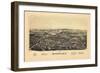 1890, Rhinebeck 1890 Bird's Eye View, New York, United States-null-Framed Premium Giclee Print