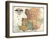 1890, Solano County Wall Map, California, United States-null-Framed Giclee Print