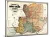 1890, Solano County Wall Map, California, United States-null-Mounted Giclee Print