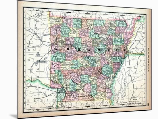 1890, United States, Arkansas, North America, Arkansas-null-Mounted Giclee Print