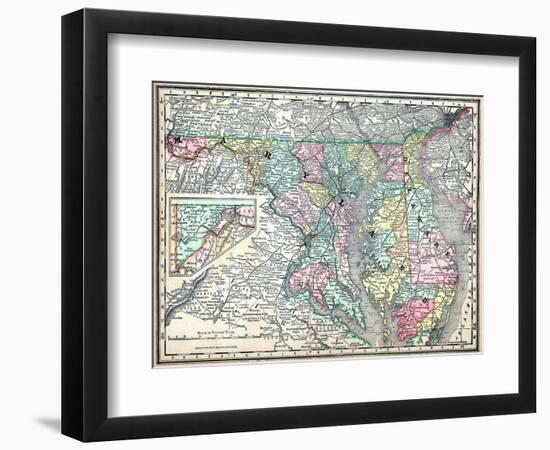 1890, United States, Delaware, Maryland, North America, Maryland, Delaware-null-Framed Giclee Print