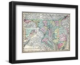 1890, United States, Delaware, Maryland, North America, Maryland, Delaware-null-Framed Giclee Print