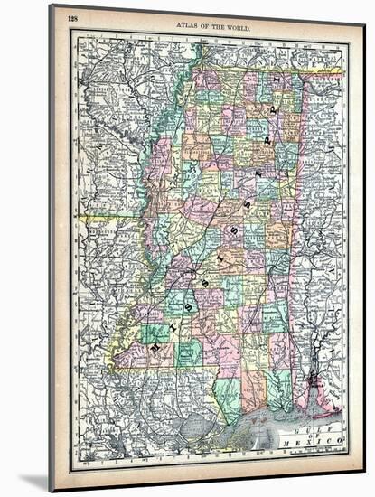 1890, United States, Mississippi, North America, Mississippi-null-Mounted Giclee Print