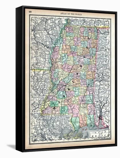 1890, United States, Mississippi, North America, Mississippi-null-Framed Stretched Canvas