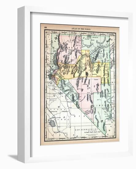 1890, United States, Nevada, North America, Nevada-null-Framed Giclee Print