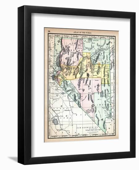 1890, United States, Nevada, North America, Nevada-null-Framed Premium Giclee Print