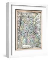 1890, United States, New Hampshire, Vermont, North America, New Hampshire, Vermont-null-Framed Giclee Print