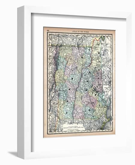 1890, United States, New Hampshire, Vermont, North America, New Hampshire, Vermont-null-Framed Giclee Print