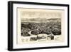 1890, Vergennes 1890c Bird's Eye View, Vermont, United States-null-Framed Giclee Print