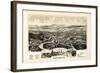 1890, Vergennes 1890c Bird's Eye View, Vermont, United States-null-Framed Giclee Print