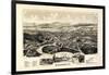 1890, Vergennes 1890c Bird's Eye View, Vermont, United States-null-Framed Giclee Print