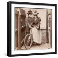 1890S Cycling Ladies-null-Framed Photographic Print