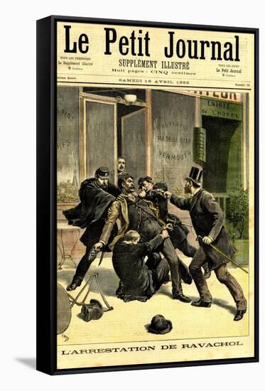 1890s France Le Petit Journal Magazine Cover-null-Framed Stretched Canvas