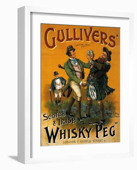 1890s UK Gulliver's Poster-null-Framed Premium Giclee Print