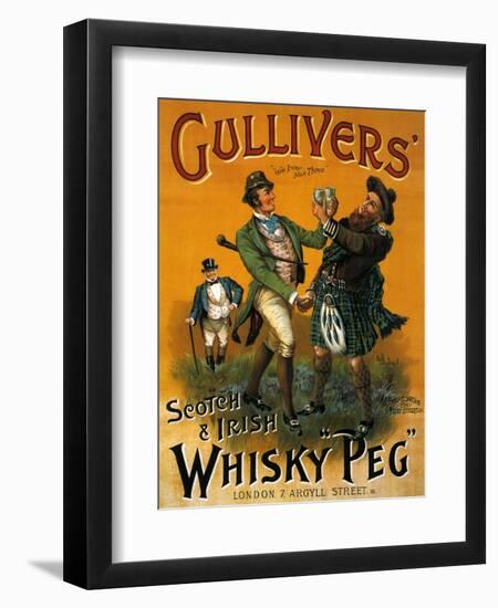 1890s UK Gulliver's Poster-null-Framed Giclee Print