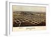 1891, Ardmore Bird's Eye View, Oklahoma, United States-null-Framed Giclee Print