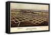 1891, Ardmore Bird's Eye View, Oklahoma, United States-null-Framed Stretched Canvas