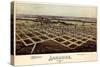 1891, Ardmore Bird's Eye View, Oklahoma, United States-null-Stretched Canvas