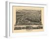 1891, Asheville Bird's Eye View, North Carolina, United States-null-Framed Giclee Print