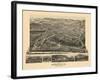 1891, Asheville Bird's Eye View, North Carolina, United States-null-Framed Giclee Print