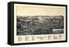 1891, Barre Bird's Eye View, Vermont, United States-null-Framed Stretched Canvas