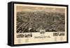 1891, Bedford City Bird's Eye View, Virginia, United States-null-Framed Stretched Canvas