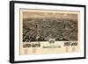 1891, Bedford City Bird's Eye View, Virginia, United States-null-Framed Giclee Print