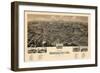 1891, Bedford City Bird's Eye View, Virginia, United States-null-Framed Giclee Print