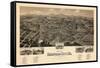 1891, Bedford City Bird's Eye View, Virginia, United States-null-Framed Stretched Canvas