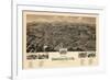 1891, Bedford City Bird's Eye View, Virginia, United States-null-Framed Giclee Print