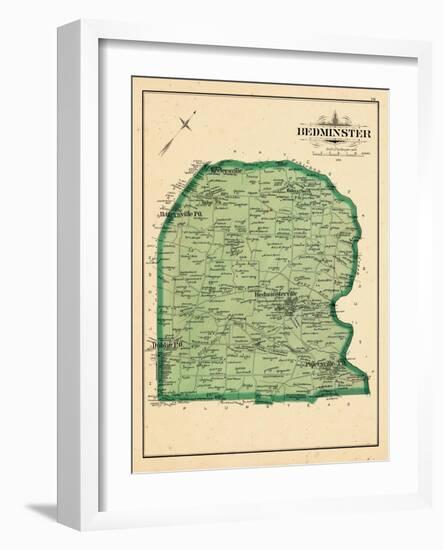 1891, Bedminster, Pipersville, Dublin, Hagersville, Kellersville, Ridge, Pennsylvania-null-Framed Giclee Print