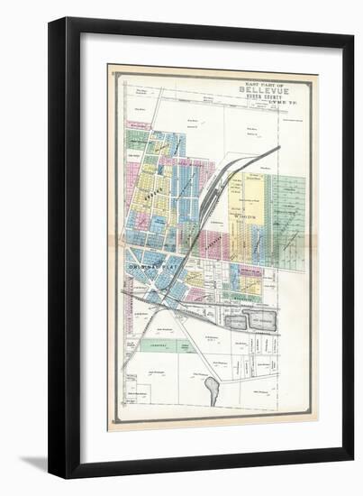 1891, Bellevue - East, Ohio, United States-null-Framed Giclee Print