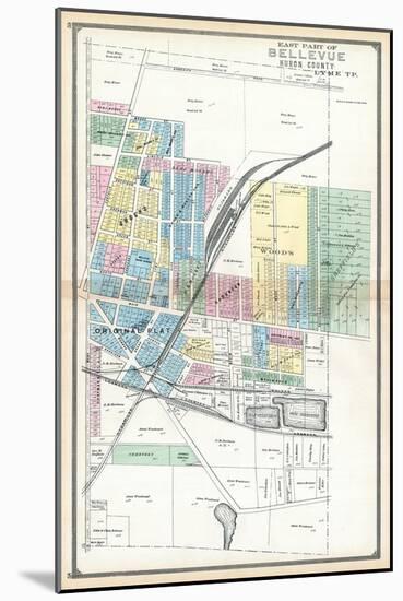 1891, Bellevue - East, Ohio, United States-null-Mounted Giclee Print