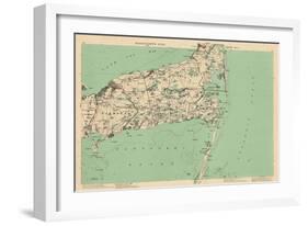 1891, Cape Cod, Barnstable, Orleans, Brewster, Harwich, Chatham, Dennis, Yarmouth, Massachusetts-null-Framed Giclee Print