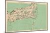 1891, Cape Cod, Barnstable, Orleans, Brewster, Harwich, Chatham, Dennis, Yarmouth, Massachusetts-null-Mounted Giclee Print