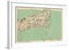 1891, Cape Cod, Barnstable, Orleans, Brewster, Harwich, Chatham, Dennis, Yarmouth, Massachusetts-null-Framed Giclee Print