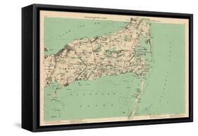 1891, Cape Cod, Barnstable, Orleans, Brewster, Harwich, Chatham, Dennis, Yarmouth, Massachusetts-null-Framed Stretched Canvas