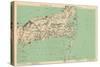 1891, Cape Cod, Barnstable, Orleans, Brewster, Harwich, Chatham, Dennis, Yarmouth, Massachusetts-null-Stretched Canvas
