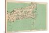 1891, Cape Cod, Barnstable, Orleans, Brewster, Harwich, Chatham, Dennis, Yarmouth, Massachusetts-null-Stretched Canvas