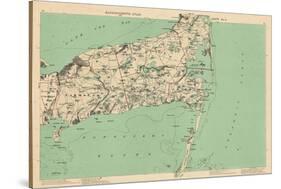 1891, Cape Cod, Barnstable, Orleans, Brewster, Harwich, Chatham, Dennis, Yarmouth, Massachusetts-null-Stretched Canvas