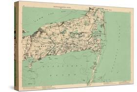 1891, Cape Cod, Barnstable, Orleans, Brewster, Harwich, Chatham, Dennis, Yarmouth, Massachusetts-null-Stretched Canvas