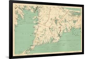 1891, Cape Cod, Plymouth, Barnstable, Falmouth, Mashpee, Bourne, Marion, Massachusetts, USA-null-Framed Giclee Print