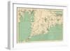 1891, Cape Cod, Plymouth, Barnstable, Falmouth, Mashpee, Bourne, Marion, Massachusetts, USA-null-Framed Premium Giclee Print
