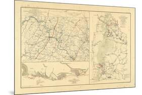 1891, DC, Pennsylvania, Virginia, Civil War-null-Mounted Premium Giclee Print