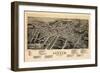 1891, Durham Bird's Eye View, North Carolina, United States-null-Framed Giclee Print