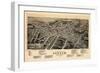 1891, Durham Bird's Eye View, North Carolina, United States-null-Framed Giclee Print