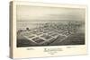 1891, Edmond Bird's Eye View, Oklahoma, United States-null-Stretched Canvas