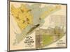 1891, Galveston County Wall Map, Texas, United States-null-Mounted Giclee Print